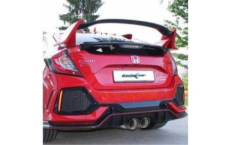 Honda Civic Type-R 320cv avec Silencieux échappement Inox 2 sorties Racing