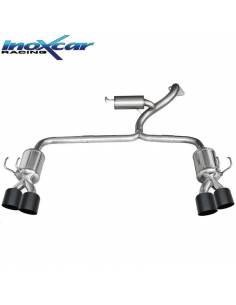 Silencieux échappement Inox 2x2 sorties Racing Black Honda Civic Type-R 310cv