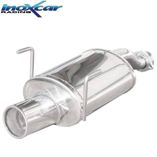 Silencieux échappement Inox 1 sortie Ronde 102mm Honda Civic Type-R 200cv