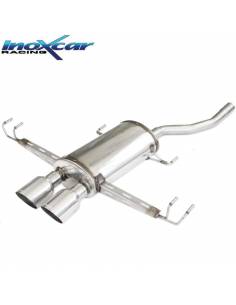 Silencieux échappement Inox 2 sorties Racing 100mm Honda Civic 1l5 Turbo