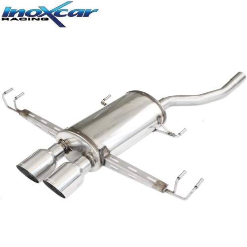 Silencieux échappement Inox 2 sorties Racing 100mm Honda Civic 1l5 Turbo