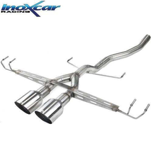 Terminal échappement Racing Inox 2 sorties Racing 100mm Honda Civic 1l5 Turbo