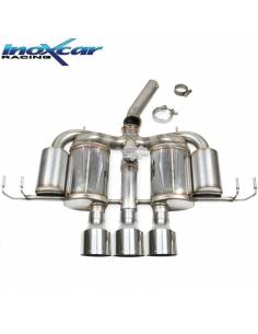 Ligne échappement Inox 70mm 3 sorties Racing + valve Honda Civic Type-R FL5 329cv 2