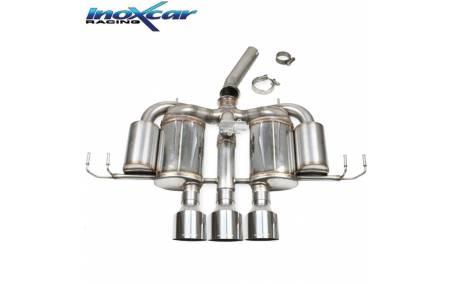 Silencieux échappement Inox 3 sorties Racing avec valve Honda Civic Type-R FL5 329cv