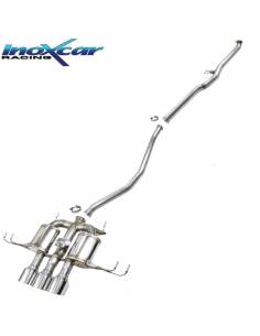 Ligne échappement Inox 70mm 3 sorties Racing + valve Honda Civic Type-R FL5 329cv