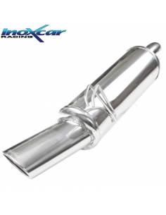 Silencieux échappement arrière Inox 1 sortie Ovale 120x80mm FIAT Coupé 1l8 16v