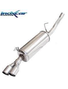 Silencieux échappement Inox 2 sorties Racing 70mm Fiat Barchetta 1l8