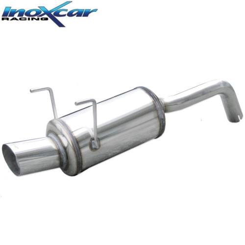 Silencieux échappement Inox 1 sortie Racing 90mm FIAT 500 1l4 16v