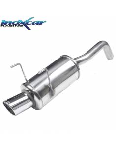 Silencieux échappement Inox 1 sortie X-Race 90mm FIAT 500 1l4 16v