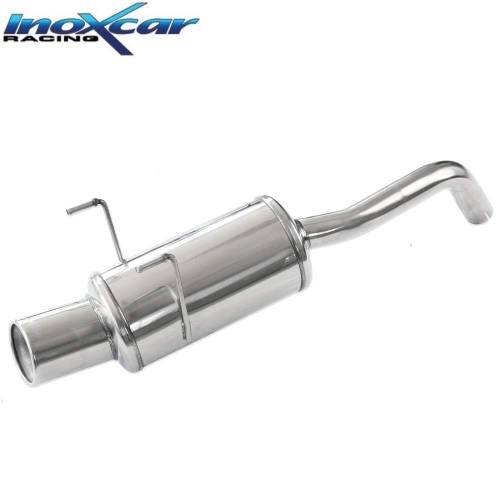 Silencieux échappement Inox 1 sortie Ronde 102mm FIAT 500 1l4 16v