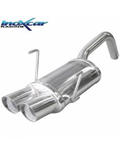 Silencieux échappement Inox 2 sorties Racing 2x70mm FIAT 500 1l4 16v