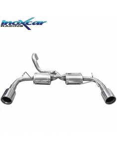 Silencieux échappement duplex Inox sorties rondes 102mm FIAT 500 Abarth 1l4 T-Jet