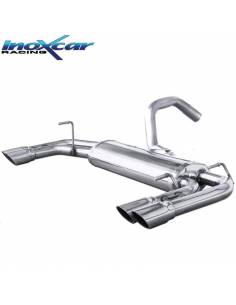 Silencieux échappement duplex Inox sorties racing 2x60mm FIAT 500 Abarth 1l4 T-Jet