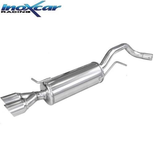 Silencieux échappement Inox 2 sorties Racing 80mm Audi A1 1l4