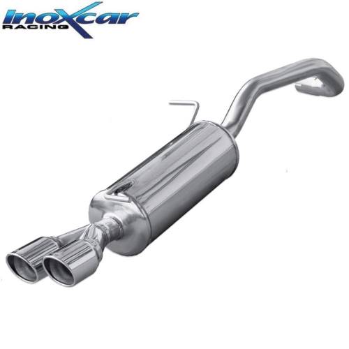 Silencieux échappement Inox 2 sorties X-Race 80mm Audi A1 1l4