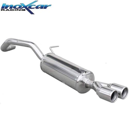 Silencieux échappement Inox 2 sorties Rondes 80mm Audi A1 1l4 Turbo