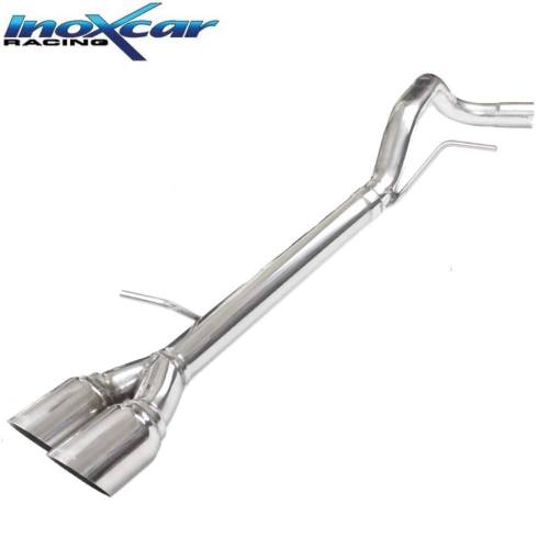 Terminal échappement Racing Inox 2 sorties 80mm Audi A1 1l4 TFSi 150cv