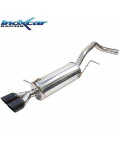 Silencieux échappement Inox 2 sorties Racing Black 80mm Audi A1 1l4 TFSi Sport 185cv