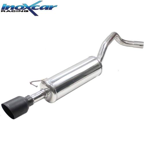 Silencieux échappement Inox 1 sortie Racing Black 100mm Audi A1 1l6 TDi