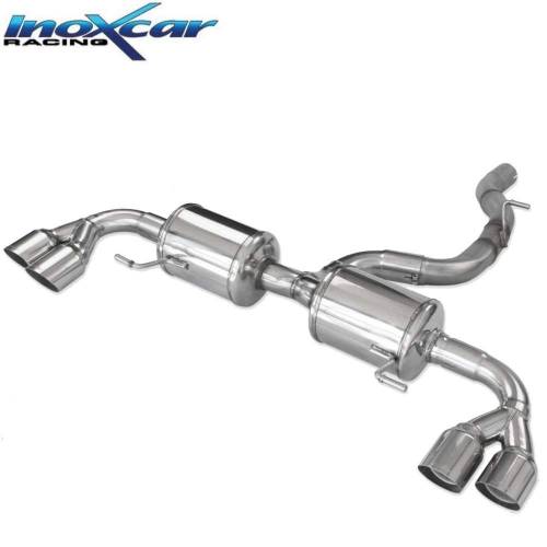 Silencieux échappement Inox 2x2 sorties Racing 80mm Audi S1 231cv