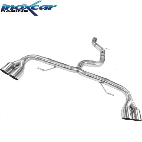 Terminal échappement Racing Inox 2x2 sorties 80mm Audi S1 231cv