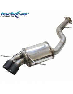 Silencieux échappement Inox 2 sorties X-Race Black 80mm BMW E82 135i 3l0 Bi-Turbo