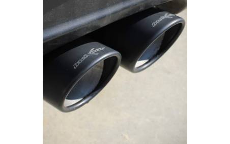 Sorties du Terminal échappement Racing Inox 2 sorties X-Race Black 80mm BMW E82 135i 3l0 Bi-Turbo