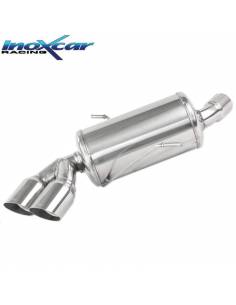 Silencieux échappement Inox 2 sorties Racing 80mm BMW E87 118D