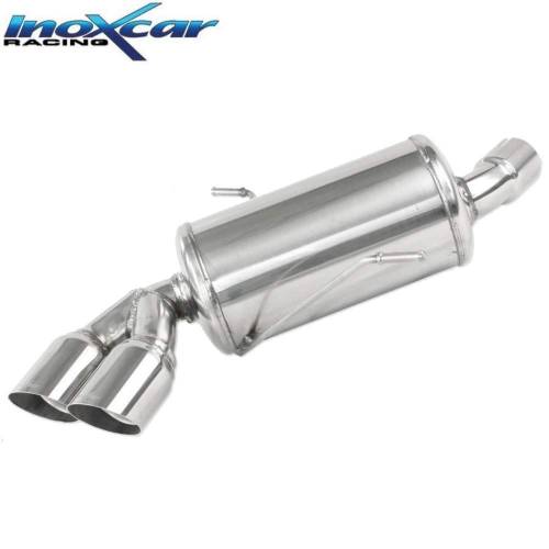 Silencieux échappement Inox 2 sorties Racing 80mm BMW E87 118D
