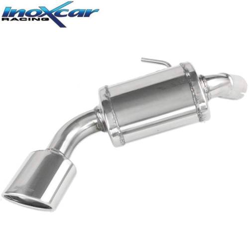 Silencieux échappement Inox 1 sortie Ovale 120x80mm BMW E87 120D