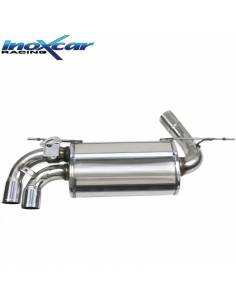 Silencieux échappement Inox + Valve 2 sorties Racing 70mm BMW F20 120i