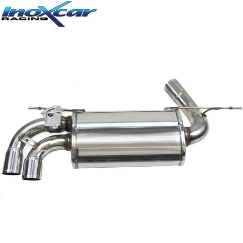 Silencieux échappement Inox + Valve 2 sorties Racing 70mm BMW F20 120i