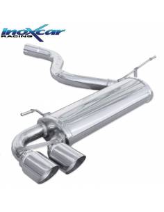 Silencieux échappement Inox 2 sorties Racing 80mm BMW F21 125i