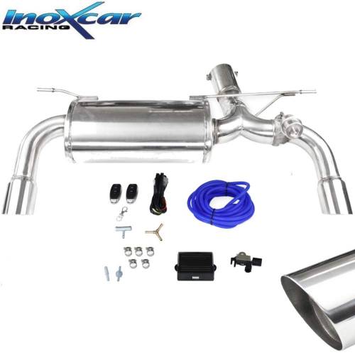 Silencieux échappement Inox + Valve sorties D+G Racing 80mm BMW F23 M235i