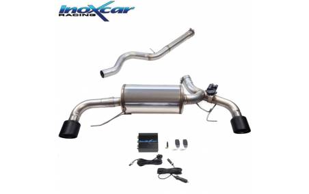 Silencieux échappement Inox + Valve sorties D+G X-Race Black 100mm BMW G42 220i