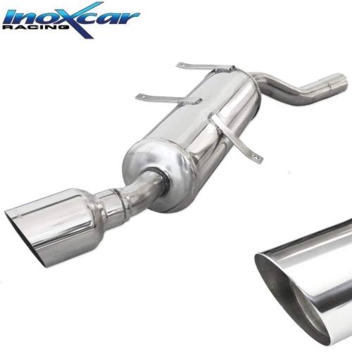 Silencieux échappement Inox 1 sortie Racing 102mm BMW E30 316i/318i/320i