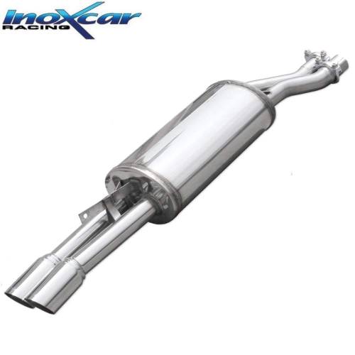 Silencieux échappement Inox 2 sortie Racing 70mm BMW E30 M3