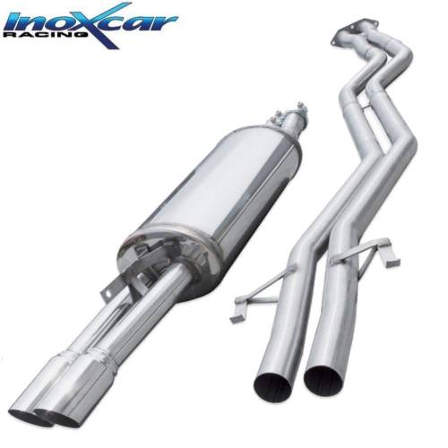 Ligne échappement Inox avec Silencieux sorties racing 2x70mm BMW E30 M3