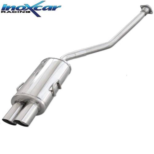 Silencieux échappement Inox 2 sorties Racing 80mm BMW E36 320i