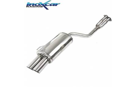 Silencieux échappement Inox 2 sorties Racing 80mm BMW E36 325i 24v