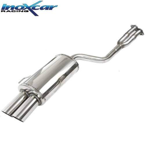 Silencieux échappement Inox 2 sorties Racing 80mm BMW E36 328i 24v