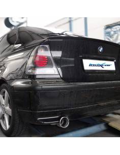 Silencieux échappement Inox 1 sortie Ronde 102mm BMW E46 316 Ti Compact 2