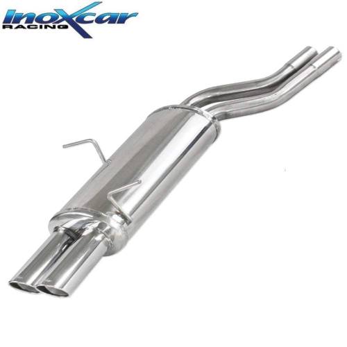 Silencieux échappement Inox 2 sorties X-Race 80mm BMW E46 320 Ci