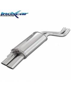 Silencieux échappement Inox 2 sorties Ovales 90x70mm BMW E46 330 D