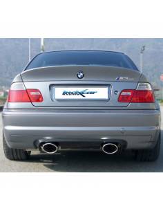 Silencieux échappement Inox sorties D+G Ovales 150x105mm BMW E46 M3 2