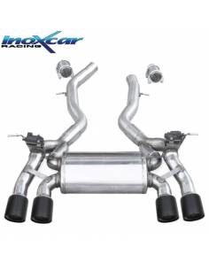 Silencieux échappement Inox + valves sorties X-Race Black 2x90mm BMW F82 M4