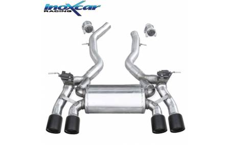 Silencieux échappement Inox + valves sorties X-Race Black 2x90mm BMW F82 M4