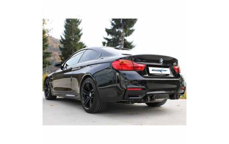 Silencieux échappement Inox + valves sorties X-Race Black 2x90mm BMW F82 M4 sur véhicule
