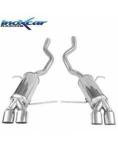 Silencieux échappement Inox sorties D+G Racing 2x80mm BMW E53 X5 3l0D