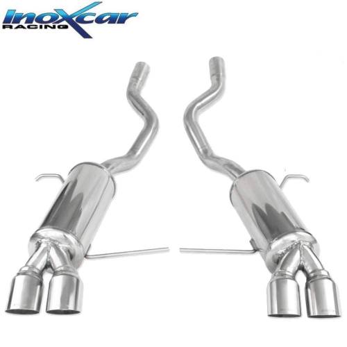 Silencieux échappement Inox sorties D+G Racing 2x80mm BMW E53 X5 3l0D